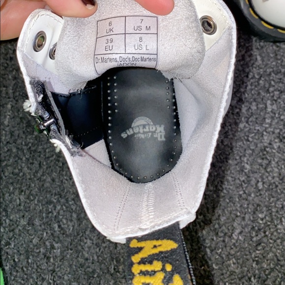 White Dr Marten / Doc Marten Jadon platform  boots - Picture 5 of 6